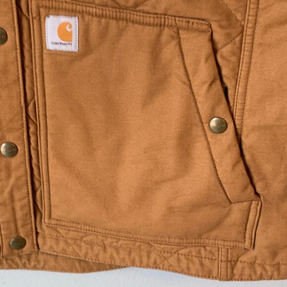 Carhartt Women's Rugged Flex Relaxed Fit Vest, Brown XXL (20) Quilted NEW - Picture 4 of 12